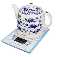 荣事达(Royalstar)陶瓷电热水壶陶瓷壶体精准温控玻璃面板烧水壶泡茶壶自动断电304不锈钢发热底盘TC10-13M