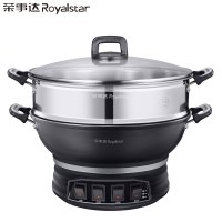 荣事达(Royalstar)多功能电热锅RDQJ3-38电蒸锅炒菜锅大容量电炒锅一体铸铁无涂层家用38cm单笼款