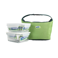 格琳阔(GREENCALL)元宝袋保鲜盒2件套 830mlx2 SY-12