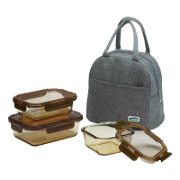 格琳阔(GREENCALL)玻璃保鲜盒套装1040+640+520ml/套