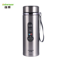 雄泰泽瑞真空学士杯大容量带吊带直杯便携办公杯900ml