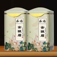 痴福金骏眉茶叶新茶红茶福建武夷蜜香正宗浓香型金俊眉2罐共250克