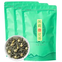 痴福茉莉曲毫飘雪茉莉花茶新茶浓香型花茶飘雪3袋装共750g