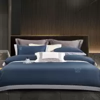 华人情思 经典皇冠百支长绒棉拼角绣花四件套 220*240cm/套