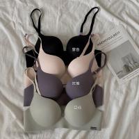 苏芈2021新款无钢圈内衣女聚拢小胸调整型防下垂上托胸罩内衣文胸上衣