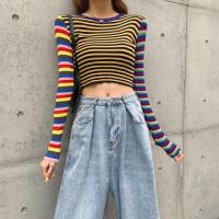 苏芈春秋季韩版大码胖mm泫雅高腰牛仔裤女学生宽松显瘦阔腿直筒老爹裤