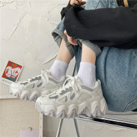 网红老爹鞋女欧洲站2021年新款火2021春季百搭休闲厚底运动鞋潮