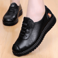 2021新款妈妈鞋春季透气女单鞋平底舒适软底舒适中老年鞋