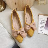 网红平底鞋单鞋女2021年春款新款仙女风配裙子的鞋子晚晚风温柔鞋