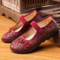 老北京布鞋女鞋官方软底老人奶奶鞋单鞋舒适平底妈妈鞋