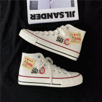 鞋子男韩版潮流高帮帆布鞋男生爆改国潮1970s休闲板鞋ins小白布鞋