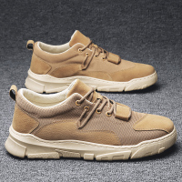 2021新款春季男鞋潮流百搭网面透气休闲网鞋帆布旅游潮鞋工作板鞋