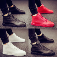 2021年新款春季马丁靴男士高帮男鞋韩版潮流百搭潮鞋休闲2020靴子