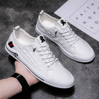 2021年新款夏季透气男鞋潮牌社会精神小伙百搭豆豆鞋小白休闲潮鞋