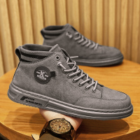 2021新款春秋季高帮潮牌男鞋韩版潮流运动休闲百搭平板鞋高邦潮鞋
