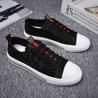 春季帆布男鞋韩版潮流青少年百搭休闲平板鞋初中学生潮鞋男士布鞋