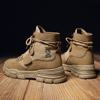 秋冬季新款马丁靴男靴子英伦风休闲短靴男士高帮鞋复古工装沙漠靴