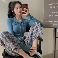 长袖修身紧身打底设计感内搭上衣服夏季女不规则心机小众短款T恤