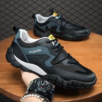 秋季2021年新款劳保男鞋上班工作休闲运动跑步男士软底鞋潮鞋