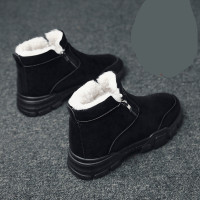 雪地靴男加绒保暖加厚皮毛一体运动棉鞋冬季休闲高帮马丁靴男