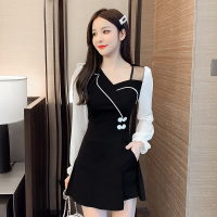 苏芈早春气质女神范衣服性感夜店女人味衣服御姐风连衣裙秋装小黑裙