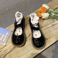 苏芈大头小皮鞋女英伦2021春季新款韩版学院风厚底玛丽珍鞋可爱娃娃鞋