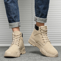 苏芈马丁靴男高帮春季英伦风工装靴潮百搭韩版男靴中帮复古休闲短靴子