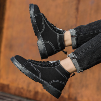 苏芈2021新款春季潮鞋马丁靴男高帮英伦风男鞋子韩版潮流百搭工装短靴