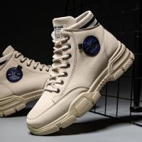 苏芈冬季马丁靴男高帮英伦韩版潮流工装鞋百搭男士靴子加绒加厚雪地靴