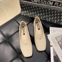 苏芈单鞋女鞋子2021年款夏季秋懒人一脚蹬浅口奶奶鞋百搭软平底豆豆鞋