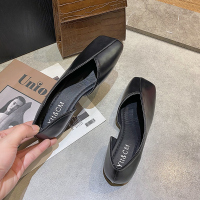 苏芈2021年新款白色单鞋女春款鞋子平底软底仙女鞋温柔平底豆豆鞋夏季