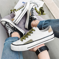 苏芈2021年新款夏季透气港风帆布鞋男低帮韩版百搭薄款情侣休闲板鞋男