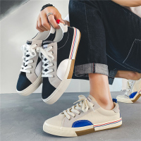 苏芈大博文飞跃帆布鞋男低帮情侣韩版潮流百搭国潮运动休闲港风板鞋男