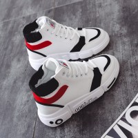 苏芈高帮鞋女2021新款春秋百搭平底高邦板鞋学生休闲鞋秋季小白鞋女鞋