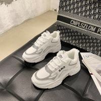 苏芈ins潮老爹鞋女子2021秋冬季新款网红百搭加绒棉鞋厚底小白运动鞋