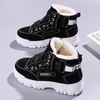 苏芈冬季女鞋加绒保暖加厚马丁靴女2021年新款冬天鞋子女款学生棉鞋冬