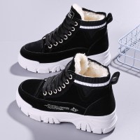 苏芈马丁靴女冬季加绒2021年新款女款短靴秋冬时尚女生棉鞋冬二棉女鞋