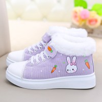 苏芈学生帆布鞋女冬季2021年新款女鞋可爱女生鞋子加绒保暖女款棉鞋冬