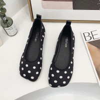 苏芈软底平底鞋女2022年春季新款英伦风网红一脚蹬浅口豆豆鞋潮