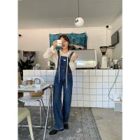 枫述韩版 复古时髦水洗 减龄少女 百搭显瘦 背带裤0.65KG