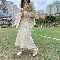 枫述大厂尾单soul 风琴压褶款 百搭显瘦 半身裙0.3KG