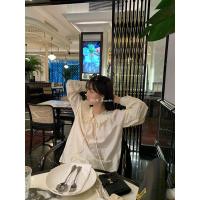 枫述春天继续优雅!钢琴压褶系带 百搭显瘦 衬衫0.15KG