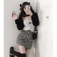 枫述法式甜美心机衬衫女设计感小众衬衣春季新款性感短款上衣半身裙子