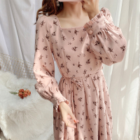 枫述温柔风淑女碎花连衣裙春装2021新款气质仙女裙文艺长裙内搭打底裙