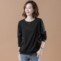 枫述卫衣新款2021大码女装胖mm春款宽松洋气减龄打底衫百搭上衣女