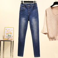 枫述牛仔裤女2021年新款洋气修身显瘦女裤胖mm大码女装春装200斤裤子