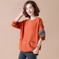 枫述四十岁卫衣外穿大码女装2021年新款韩版宽松200斤胖mm上衣春装女