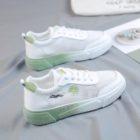夏季薄款透气网面小白鞋女鞋2021年新款春夏百搭小雏菊网鞋子