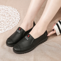 春夏季妈妈鞋平底单鞋女软底女士中老年人女鞋豆豆鞋工作