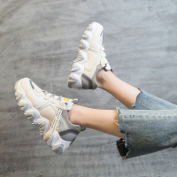 ins老爹潮鞋子女2020春夏季新款透气网面百搭学生休闲火运动鞋